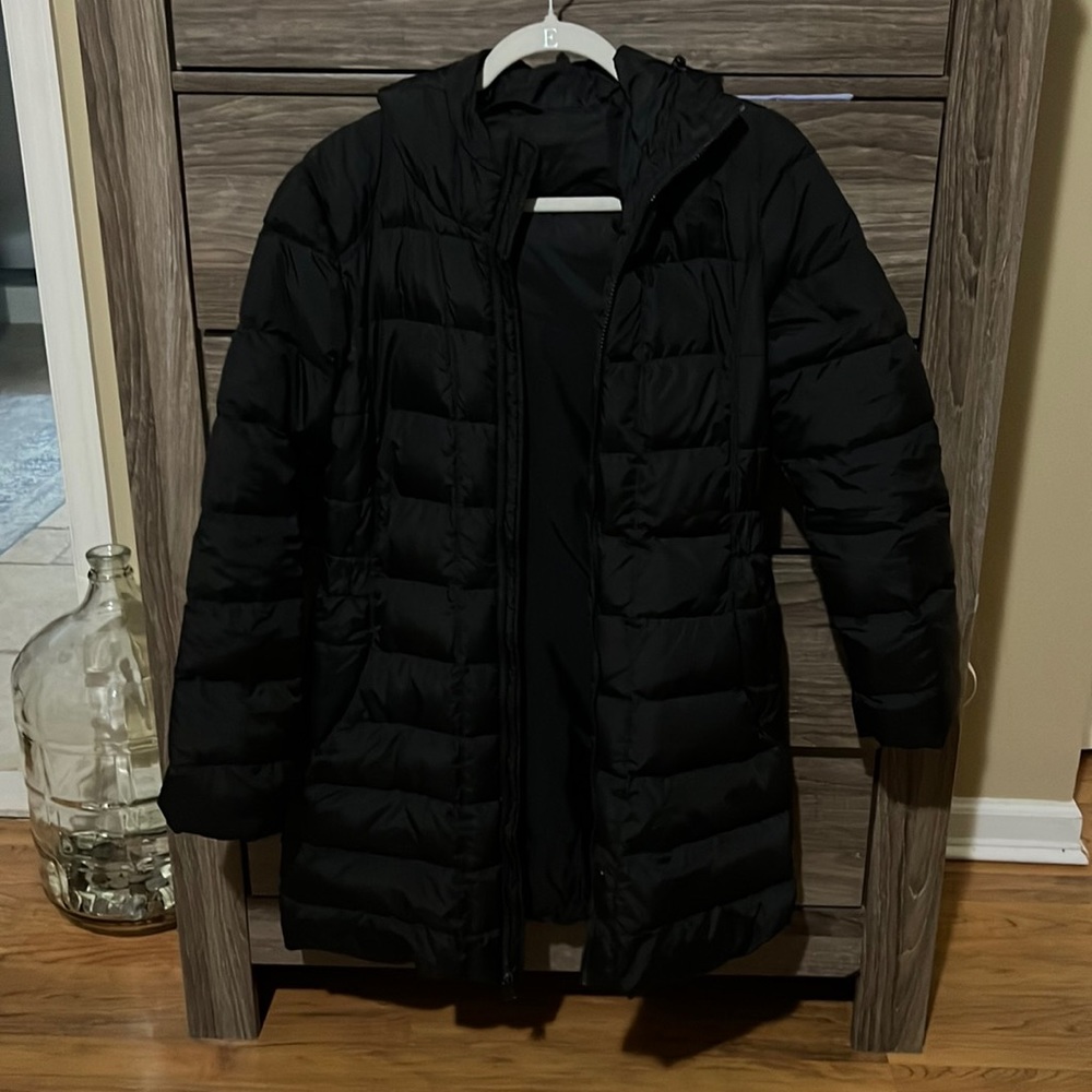 Black North Face Long Winter Coat